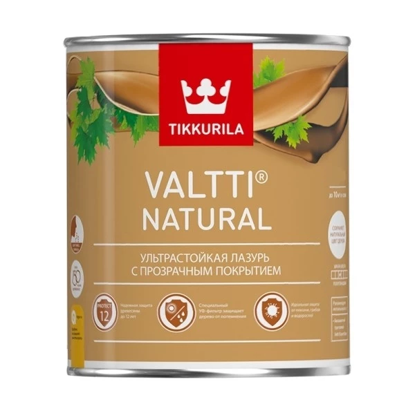Tikkurila / Tikkivala Valtti Natural Лазурь для дерева ультрастойкая с прозрачным покрытием