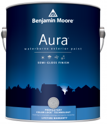 Benjamin Moore Aura 632 Waterborne Exterior Paint Semi-Gloss Finish / Бенжамин Моор Аура краска акриловая для наружных работ с низким блеском