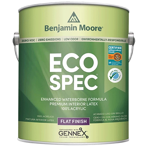 Benjamin Moore Eco Spec WB Interior Latex Flat Finish N373 Краска для внутренних работ высокоукрывистое, матовое покрытие с антимикробным эффектом