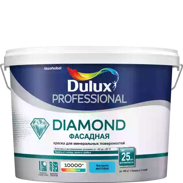 Dulux / Luxium Diamond Фасадная краска для минеральных поверхностей матовая