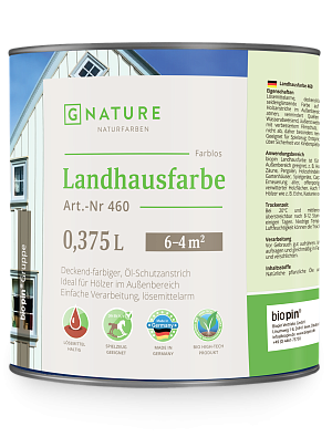 GNature Landhausfarbe Укрывная краска для древесины для внешних работ