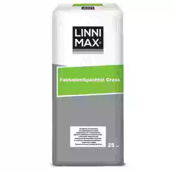 Linnimax FassadenSpachtel Gross Выравнивающая шпатлевка на цементной основе для наружных и внутренних работ