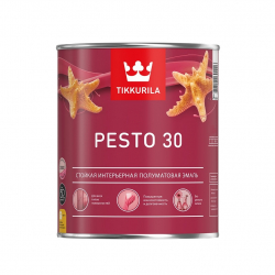 Tikkurila Pesto 30 Стойкая интерьерная эмаль полуматовая