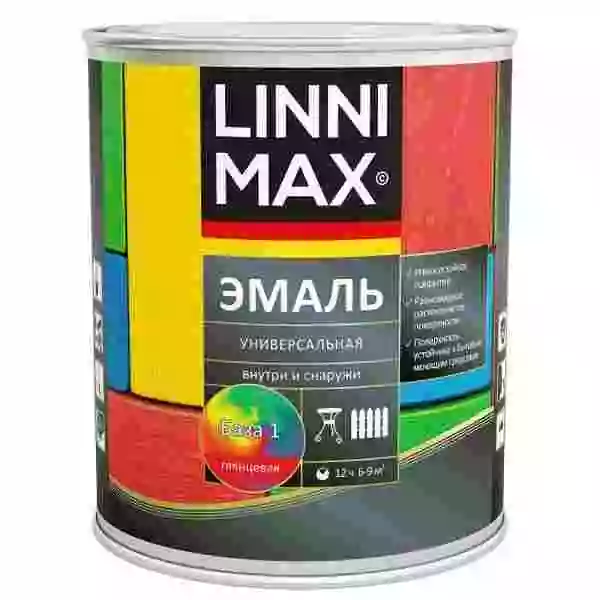Linnimax Эмаль универсальная Алкидная эмаль для древесины и металлических поверхностей для наружных и внутренних работ