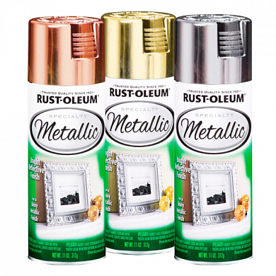 Rust-Oleum Specialty Metallic Spray Краска с эффектом яркого металлика для внутренних работ, спрей