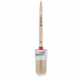Paint Here Кисть 1050-20 круглая Профи натуральная щетина, деревянная ручка (20мм)