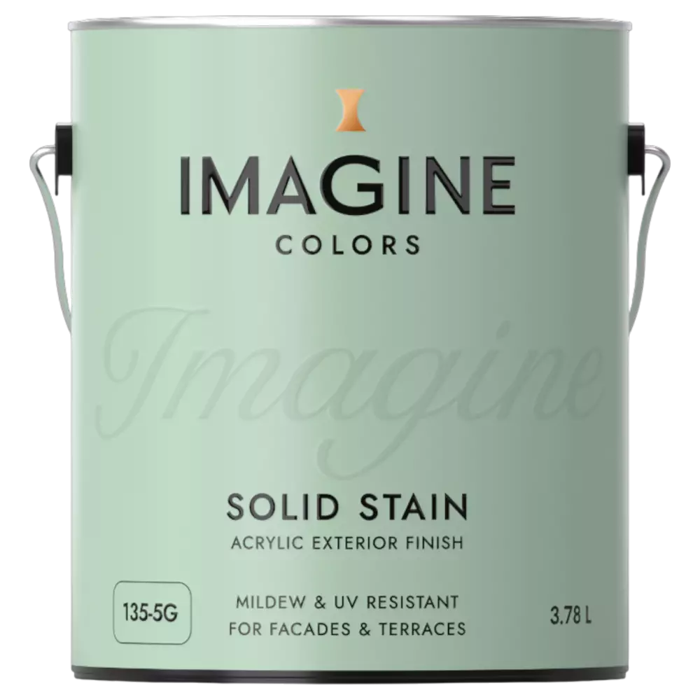 Imagine Colors 135 Solid Stain Mildew & Resistant Покрытие на основе акриловой смолы для дерева для внутренних и наружных работ