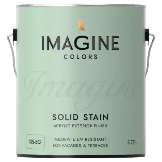 Imagine Colors 135 Solid Stain Mildew & Resistant Покрытие на основе акриловой смолы для дерева для внутренних и наружных работ