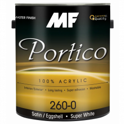 MF Paints Portico 260 Краска акриловая латексная полуматовая для внутренних и наружных работ