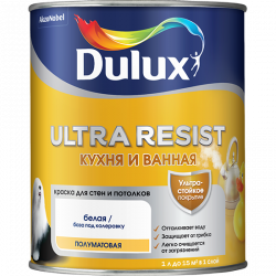 Dulux Ultra Resist Кухня и ванная краска с защитой от плесени и грибка полуматовая