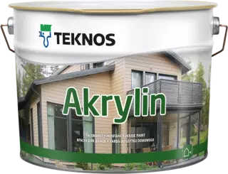 Teknos Akrylin / Текнос Акрилин краска фасадная для деревянных домов
