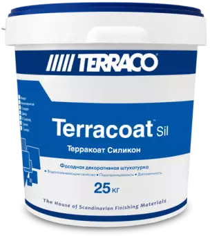 Terraco Terracoat Granule Silicone Штукатурка фасадная декоративная на силиконовой основе, с эффектом "Шуба"