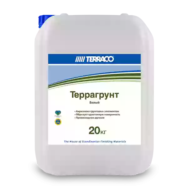 Terraco Terragrunt White/Colored Грунтовка проникающая пигментированная для наружных и внутренних работ