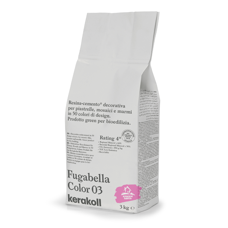 Kerakoll Fugabella Color / Кераколл Фугабелла Колор затирка для керамической плитки, мозаики и мрамора сверхгладкая