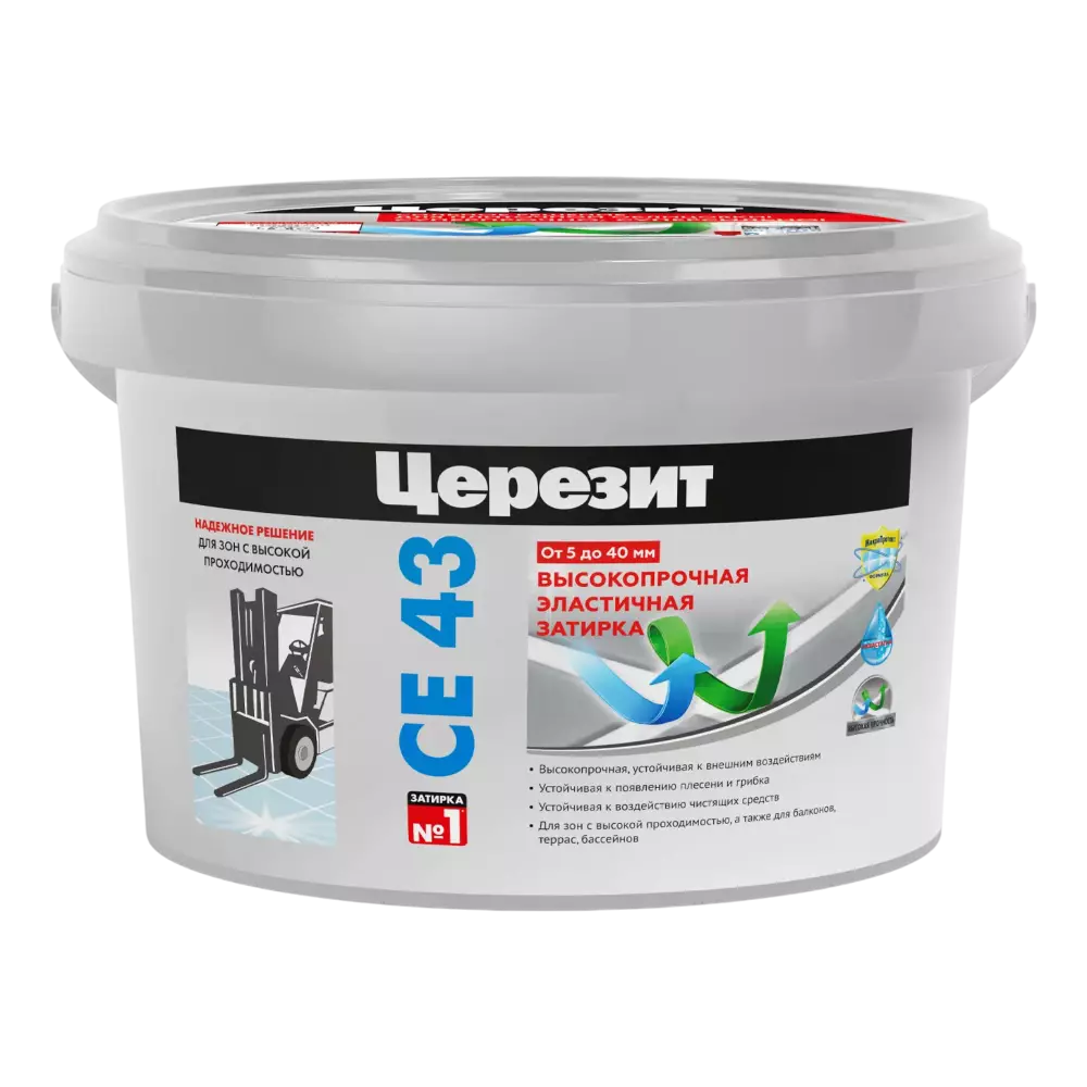 Ceresit CE 43 Super Strong Затирка для керамической и клинкерной плитки