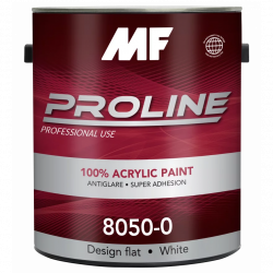 MF Paints Proline Red 8050 Design Краска акриловая латексная моющаяся высшего качества для внутренних и наружных работ