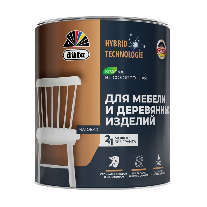 Dufa Эмаль-краска для мебели и деревянных изделий акриловая, матовая
