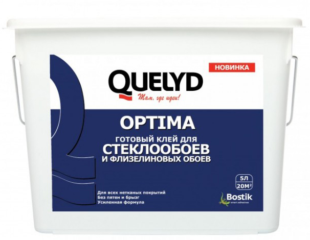 Quelyd Optima/Килид Оптима готовый клей для стеклообоев