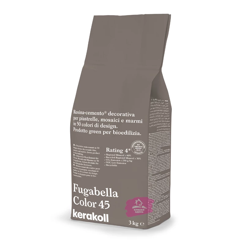 Kerakoll Fugabella Color / Кераколл Фугабелла Колор затирка для керамической плитки, мозаики и мрамора сверхгладкая