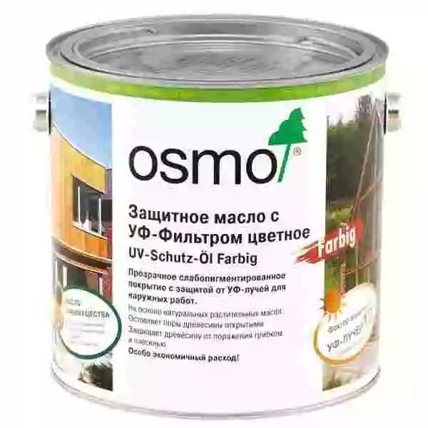 Osmo UV-Schutz-Öl Farbig Защитное масло с УФ-фильтром цветное (с биоцидами)