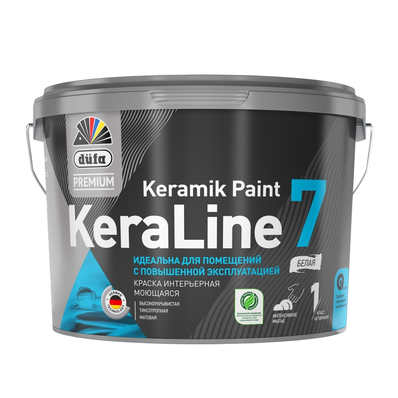 Dufa Premium Keramik Paint KeraLine 7 Краска для стен и потолков моющаяся для внутренних работ