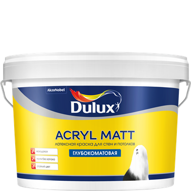 Dulux Acryl Matt Краска латексная для стен и потолков глубокоматовая