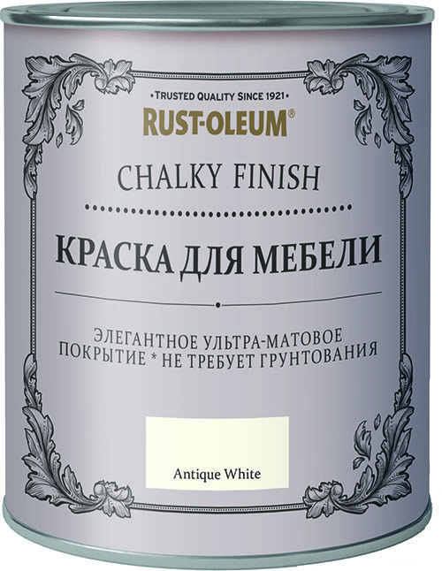 Rust-Oleum Chalky Finish Краска ультраматовая для мебели самогрунтующаяся на водной основе для внутренних работ