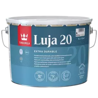 Tikkurila / Tikkivala Luja Extra 20 Краска для стен и потолков для влажных помещений экстра-прочная полуматовая