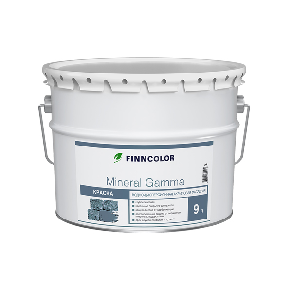 Finncolor Mineral Gamma / Финнколор Минерал Гамма краска акриловая для цоколей и фасадов зданий