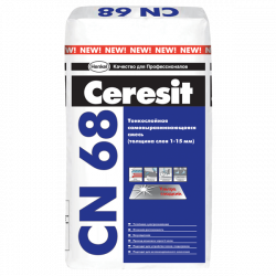 Ceresit CN 68 смесь тонкослойная самовыравнивающаяся для пола (толщина слоя 1-15 мм)
