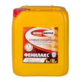Рогнеда Woodmaster / Вудмастер Фенилакс огнебиозащитный пропиточный состав I-IIгр эффективности для древесины
