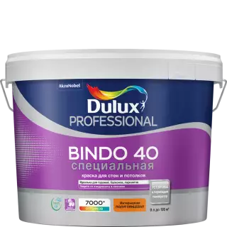 Dulux / Luxium Bindo 40 Специальная краска для стен и потолков полуглянцевая