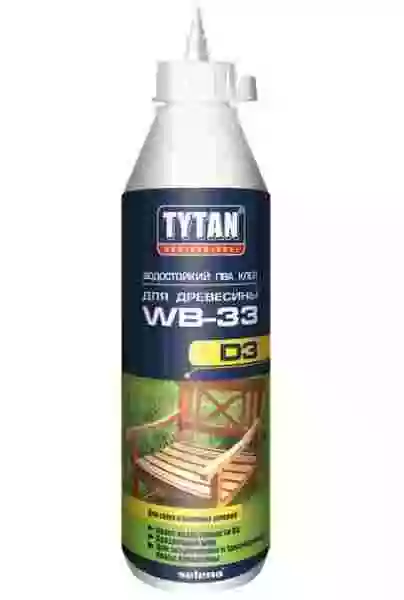 Tytan Professional / Титан Профессионал клей водостойкий ПВА WB-33 D3 для древесины