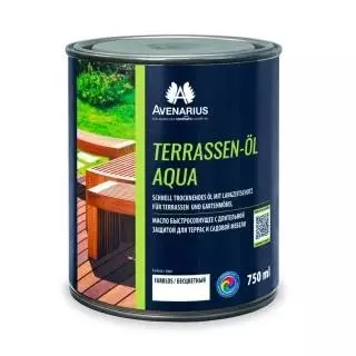 Avenarius Terrassen-ÖEL Aqua Farblos Масло водоразбавляемое быстросохнущее с длительной защитой для террас и садовой мебели