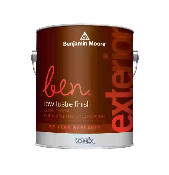 Benjamin Moore Ben W542 Waterborne Exterior Low Lustre Finish / Бенжамин Мооре Бен краска для наружных работ покрытие качества Premium, матовая