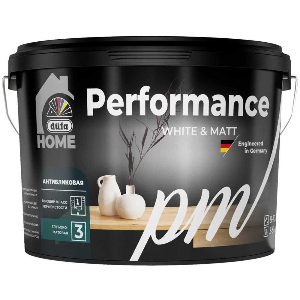 Dufa Premium Home Performance matt Антибликовая интерьерная краска, глубокоматовая