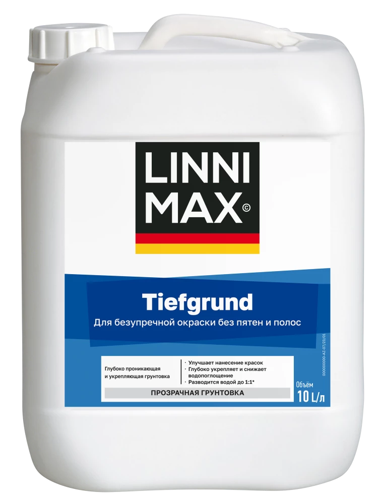 Linnimax Tiefgrund Грунтовка глубокого проникновения для внутренних и наружных работ