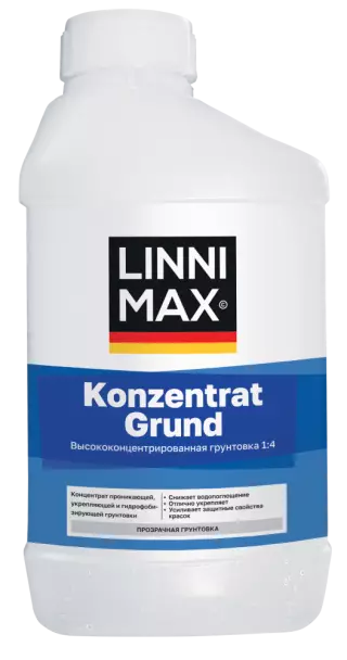 Linnimax Konzentrat Grund Концентрат грунтовки глубокого проникновения для наружных и внутренних работ