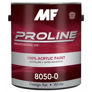 MF Paints Proline Red 8050 Design Краска акриловая латексная моющаяся высшего качества для внутренних и наружных работ