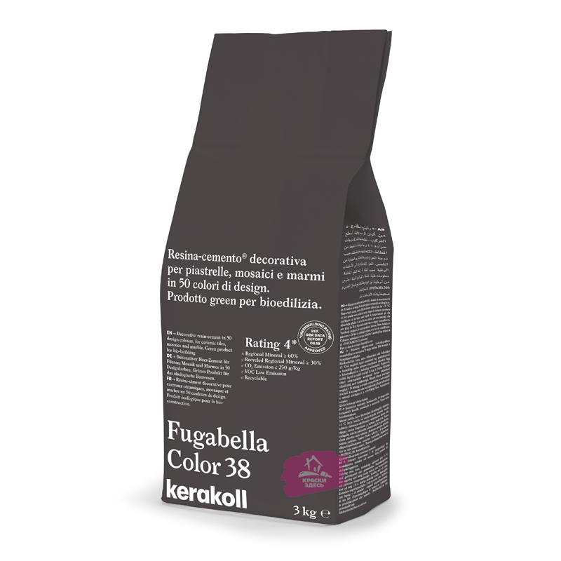 Kerakoll Fugabella Color / Кераколл Фугабелла Колор затирка для керамической плитки, мозаики и мрамора сверхгладкая