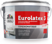 Dufa Eurolatex 3 Краска интерьерная латексная для стен и потолков для внутренних работ, глубокоматовая