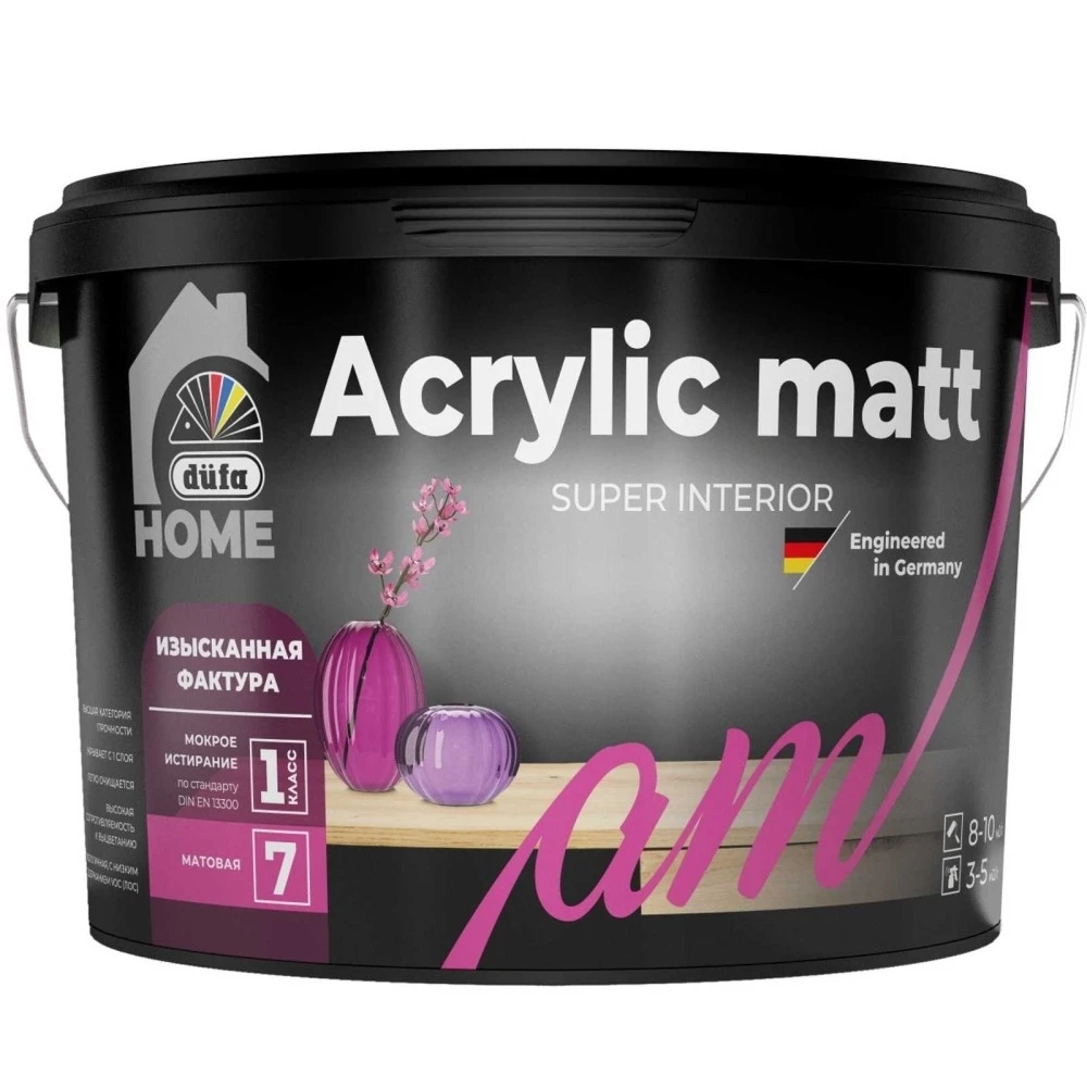Dufa Premium Home Acrylic matt Краска для стен и потолков интерьерная