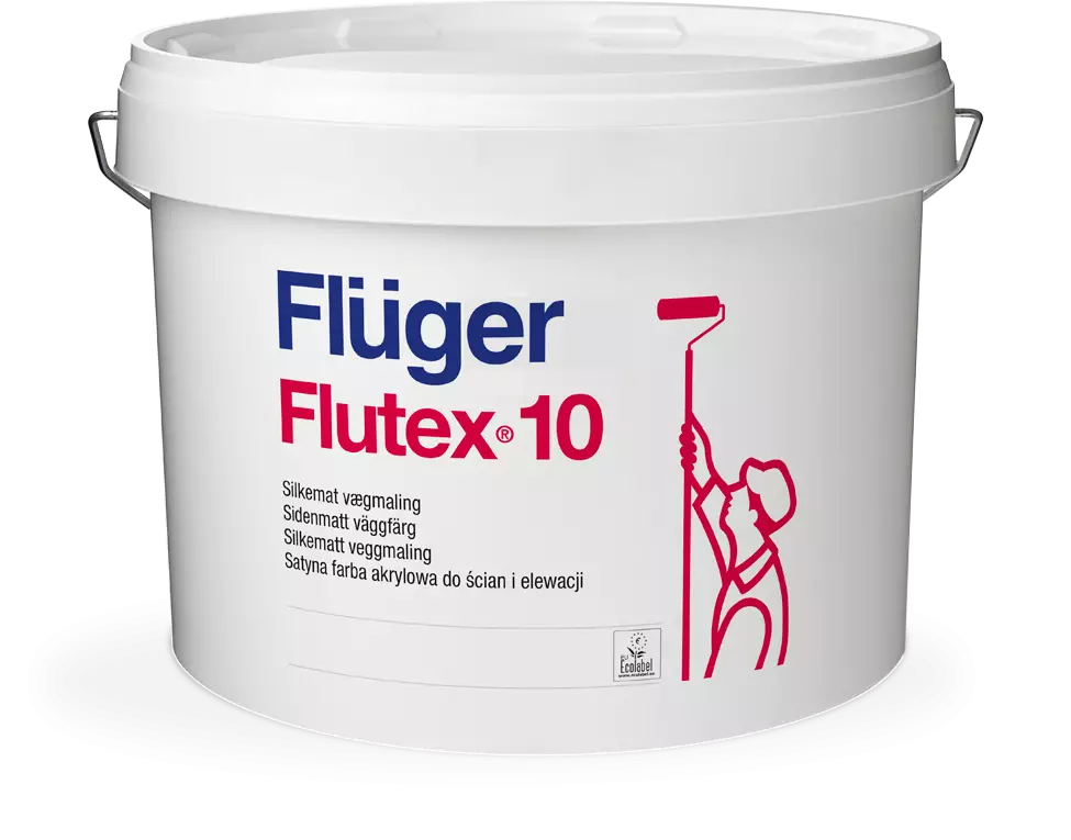Fluger Flutex 10 Краска для стен и потолков с локальной уборкой