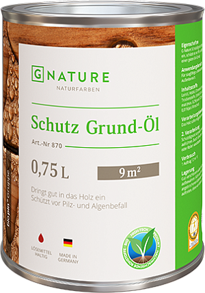 GNature Schutz Grund-Öl Защитный грунт-масло для дерева для наружных работ