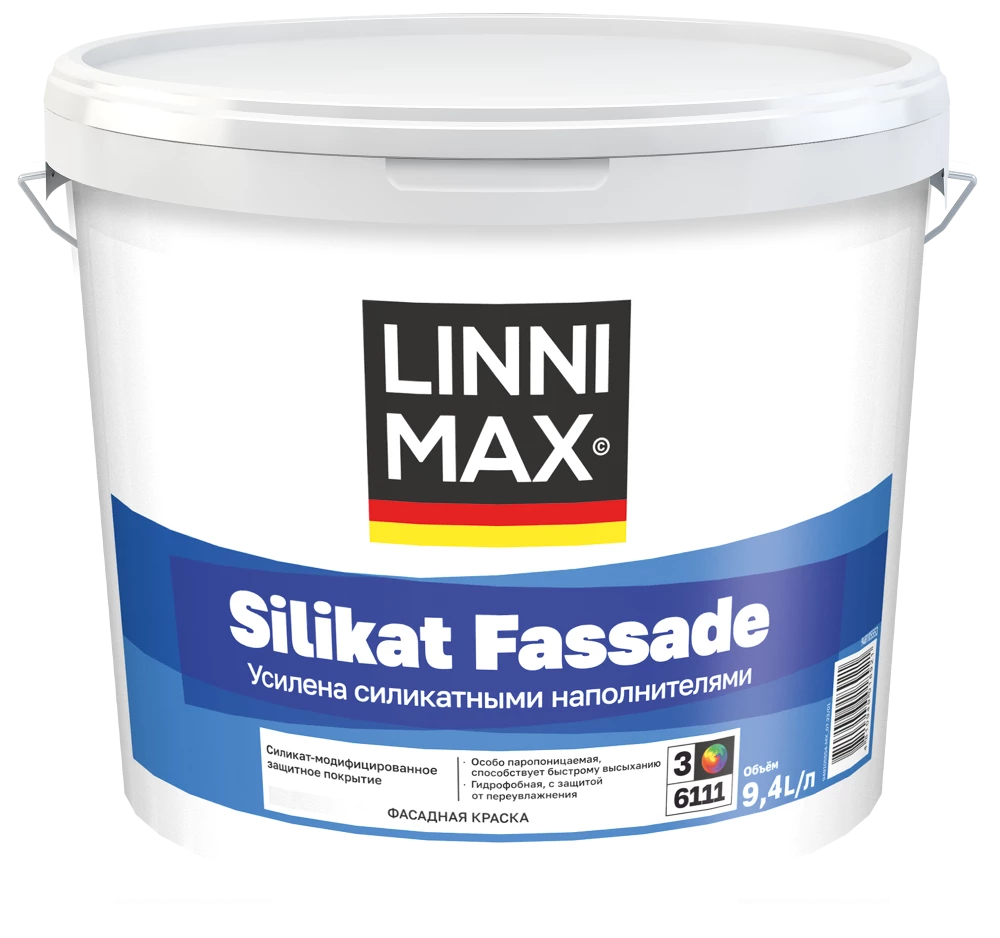 Linnimax Silikat Fassade Краска силикатно-модифицированная водно-дисперсионная для наружных работ