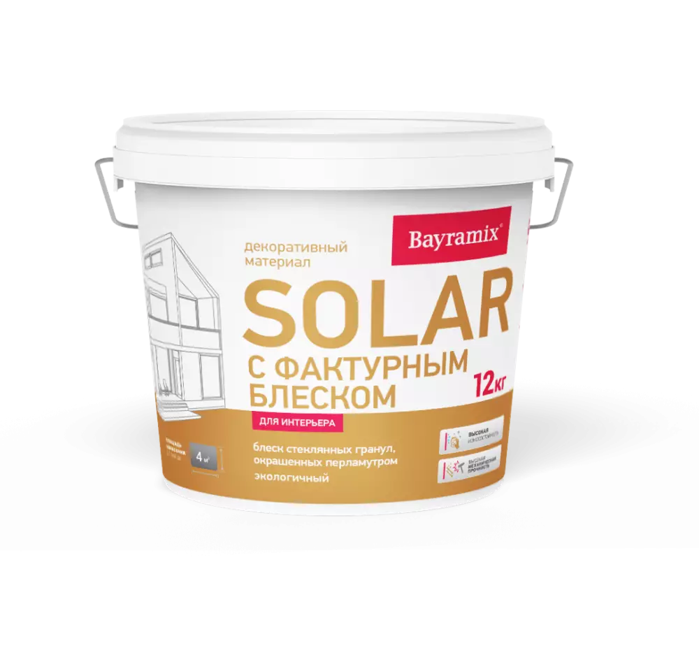 Bayramix Solar Покрытие декоративное на основе стеклянных гранул, с перламутром