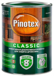 Pinotex Classic Пропитка фасадная для дерева эффективная защита до 8 лет