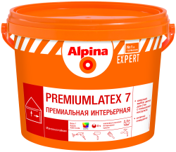 Alpina Expert Premiumlatex 7 Краска интерьерная высокоукрывистая для внутренних работ, шелковисто-матовая