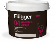 Flugger 04 Wood Tex Opaque Краска укрывистая для дерева на водной основе, сверх прочная