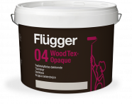 Flugger 04 Wood Tex Opaque Краска укрывистая для дерева на водной основе, сверх прочная
